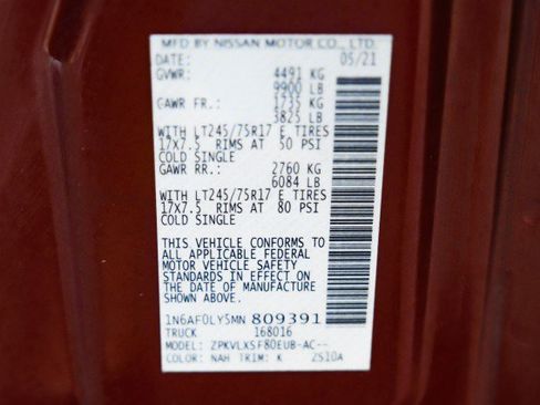 Used 2021 Nissan NV 3500 SV w/ Back Door Glass Package image 48