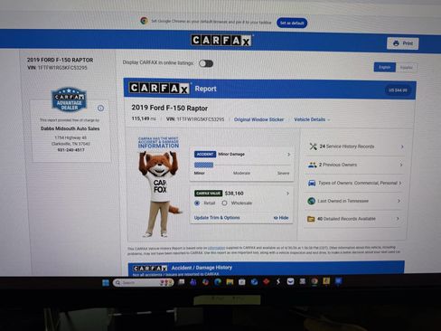 Used 2019 Ford F150 Raptor w/ Equipment Group 802A Luxury AWD/4WD image 22