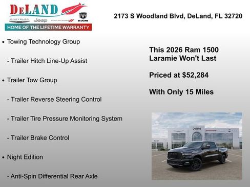 New 2026 RAM 1500 Laramie w/ Night Edition AWD/4WD image 24