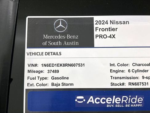 Used 2024 Nissan Frontier PRO-4X w/ Off-Road Protection Package image 37