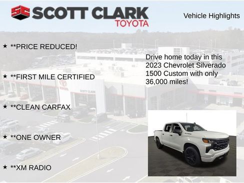Used 2023 Chevrolet Silverado 1500 Custom w/ LPO, Dark Essentials Package AWD/4WD image 7