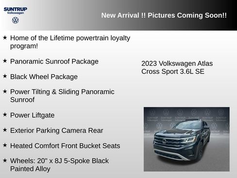 Used 2023 Volkswagen Atlas Cross Sport SE w/ Panoramic Sunroof Package AWD/4WD image 6