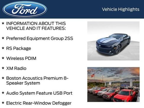 Used 2011 Chevrolet Camaro SS w/ RS Package RWD image 4