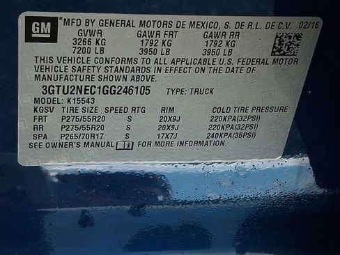 Used 2016 GMC Sierra 1500 SLT w/ All-Terrain Package image 28