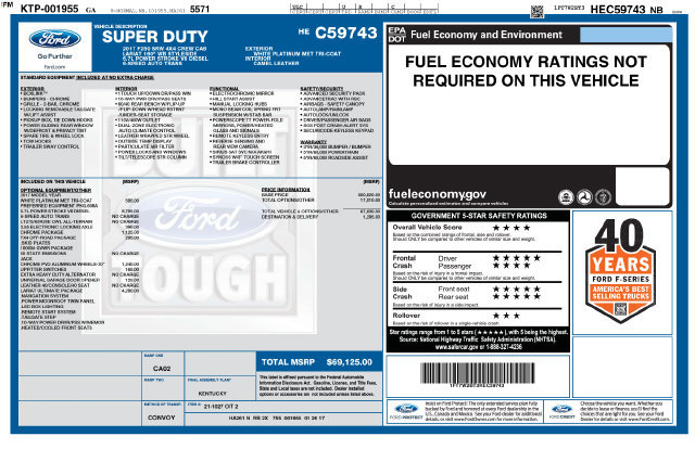Used 2017 Ford F250 Lariat w/ Lariat Ultimate Package AWD/4WD image 23