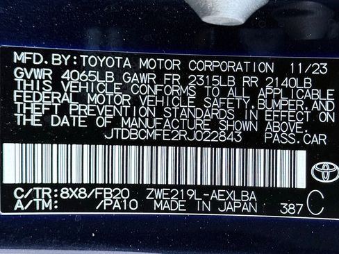 Used 2024 Toyota Corolla LE w/ LE Convenience Package FWD image 50