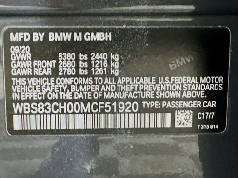 Used 2021 BMW M5 Competition xDrive w/ Competition Package image 38