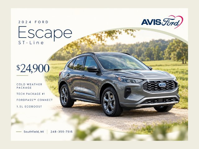 Used 2024 Ford Escape ST-Line w/ Tech Pack #1 AWD/4WD image 1