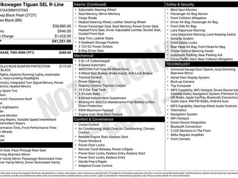 Used 2024 Volkswagen Tiguan SEL R-Line w/ MDO Package, Two-Row AWD/4WD image 27