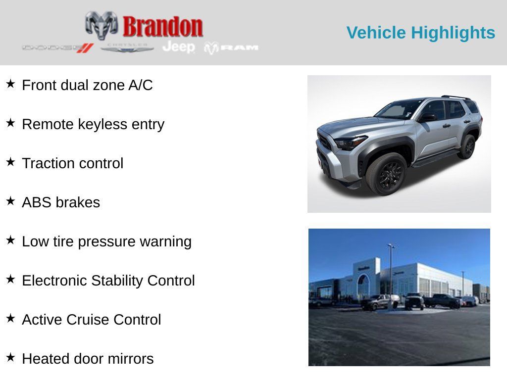Used 2025 Toyota 4Runner SR5 AWD/4WD image 2