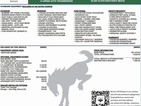 New 2025 Ford Bronco Heritage Edition image 2