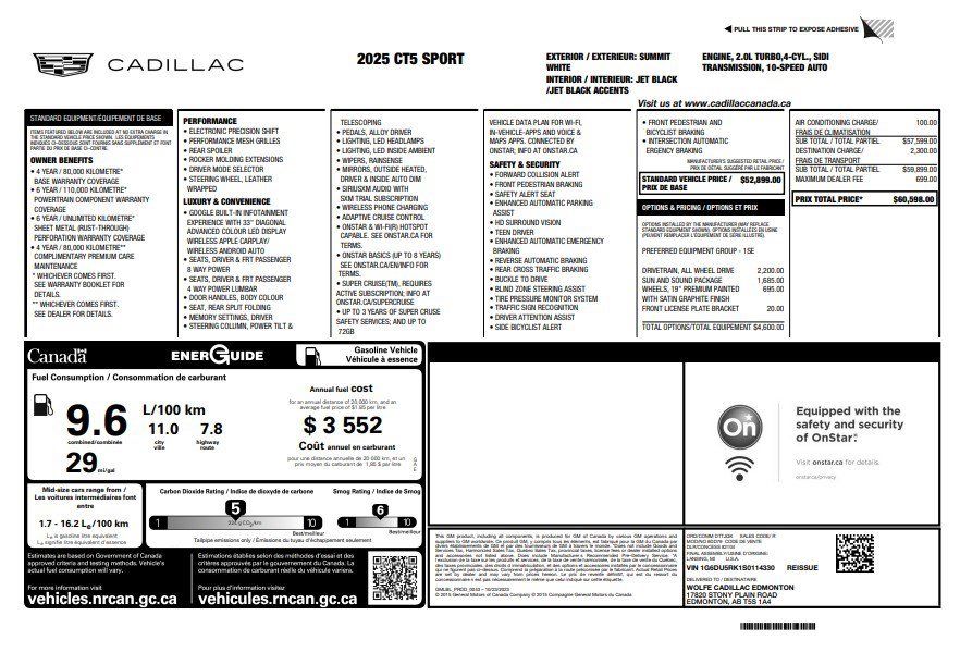 Certified 2025 Cadillac CT5 Sport w/ Sun And Sound Package AWD/4WD image 36