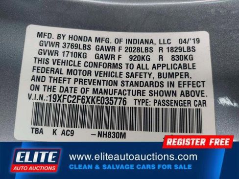 Used 2019 Honda Civic LX image 17