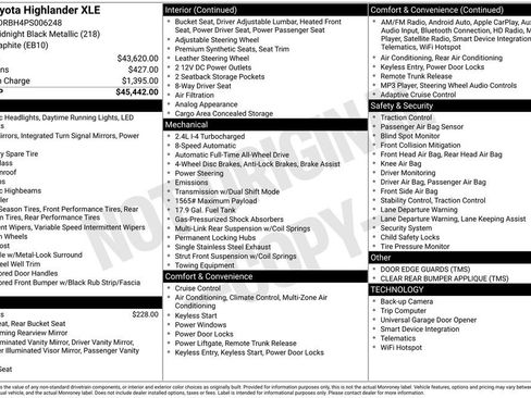 Used 2023 Toyota Highlander XLE image 2