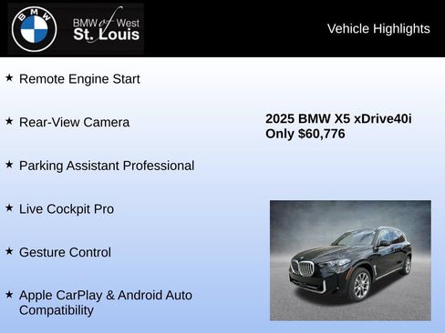 Used 2025 BMW X5 xDrive40i w/ Climate Comfort Package AWD/4WD image 16