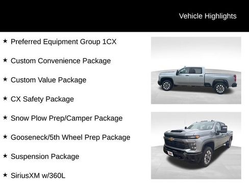 Used 2024 Chevrolet Silverado 2500 Custom w/ Custom Value Package AWD/4WD image 3