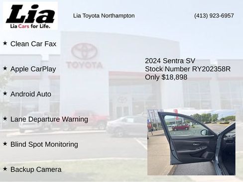 Used 2024 Nissan Sentra SV w/ All-Weather Package FWD image 7