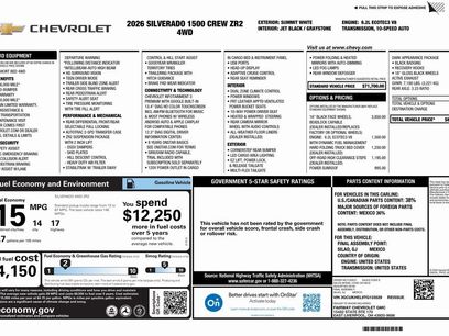 New 2026 Chevrolet Silverado 1500 ZR2 w/ Dark Appearance Package