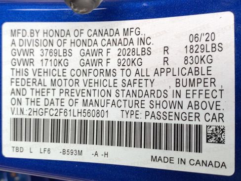 Used 2020 Honda Civic LX image 34