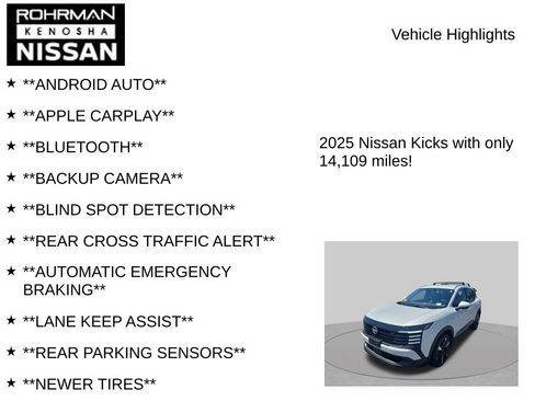 Certified 2025 Nissan Kicks SR FWD image 8