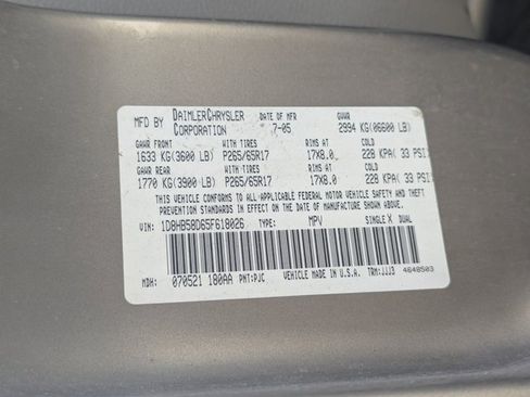 Used 2005 Dodge Durango Limited w/ Travel Convenience Group image 13