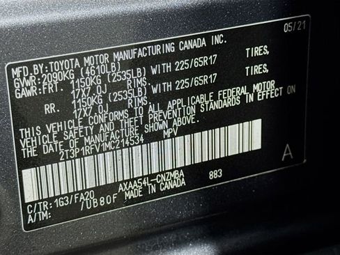 Used 2021 Toyota RAV4 XLE image 16