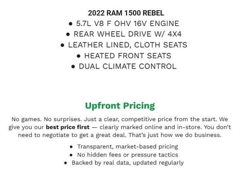 Used 2022 RAM 1500 Rebel w/ Level 1 Equipment Group AWD/4WD image 2