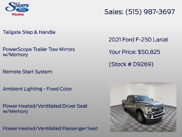 Used 2021 Ford F250 Lariat w/ Lariat Ultimate Package AWD/4WD image 33