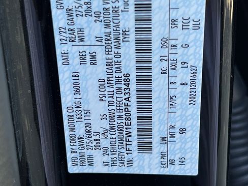 Used 2023 Ford F150 Platinum w/ Equipment Group 701A High image 32