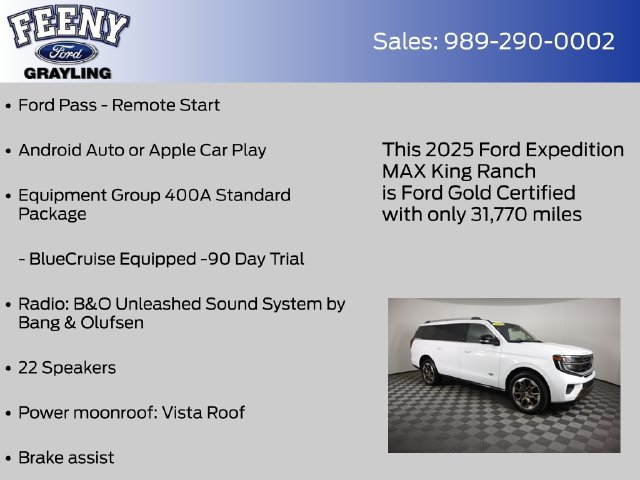 Certified 2025 Ford Expedition Max King Ranch AWD/4WD image 8