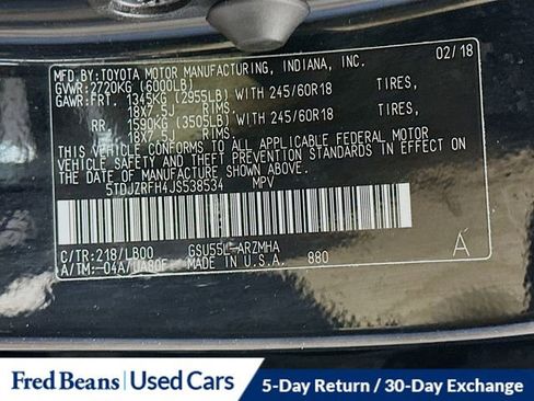 Used 2018 Toyota Highlander XLE image 36