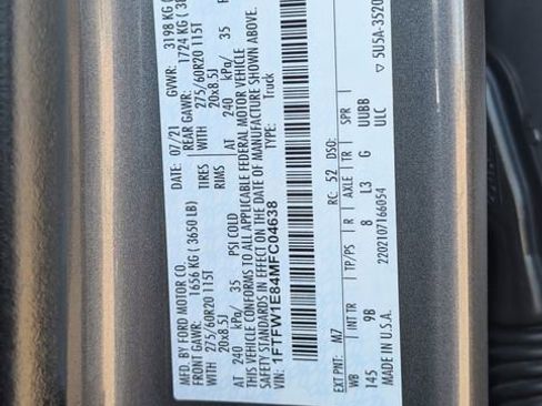 Used 2021 Ford F150 Platinum w/ Equipment Group 701A High image 28