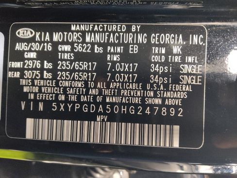 Used 2017 Kia Sorento AWD w/ LX V6 Convenience Package image 33