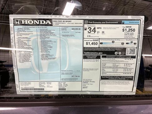 New 2026 Honda Civic Sport image 21