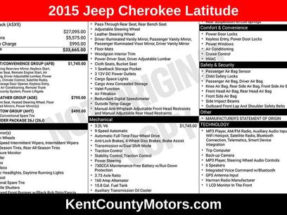 Used 2015 Jeep Cherokee Latitude w/ Comfort/Convenience Group