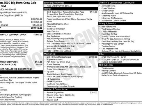 Used 2019 RAM 2500 Big Horn AWD/4WD image 19