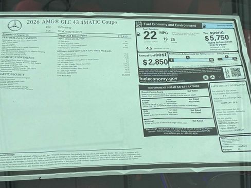 New 2026 Mercedes-Benz GLC 43 AMG 4MATIC Coupe image 31
