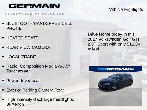 Used 2017 Volkswagen GTI Sport FWD image 5