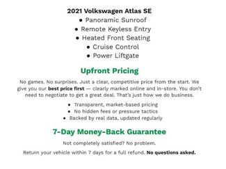 Used 2021 Volkswagen Atlas SE w/ Panoramic Sunroof Package video 1