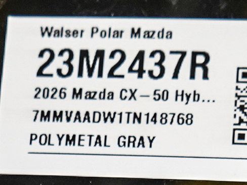 Certified 2026 MAZDA CX-50 AWD 2.5 Hybrid w/ Weather Package image 33