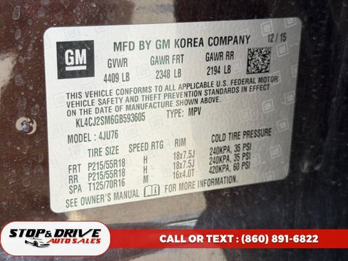 Used 2016 Buick Encore Sport Touring AWD/4WD image 19