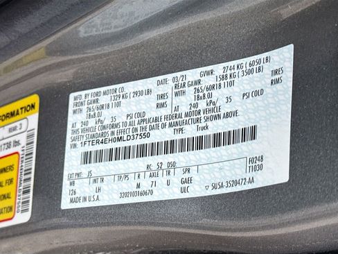 Used 2021 Ford Ranger XL w/ Equipment Group 101A High image 40