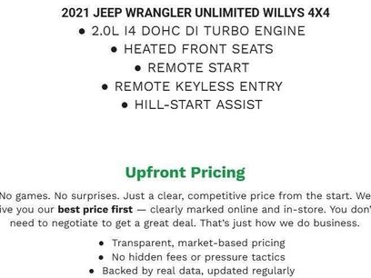 Used 2021 Jeep Wrangler Unlimited Sport