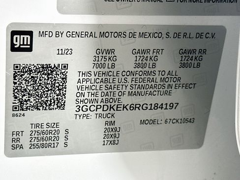Used 2024 Chevrolet Silverado 1500 LT AWD/4WD image 12