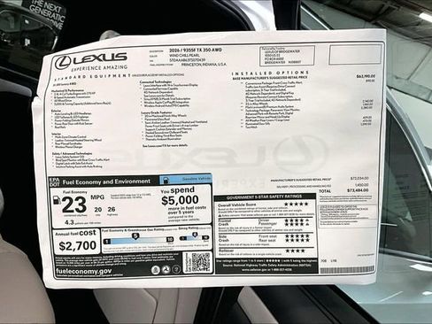 New 2026 Lexus TX 350 350 Luxury image 13