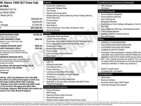 Used 2019 GMC Sierra 1500 SLT w/ SLT Premium Package image 45