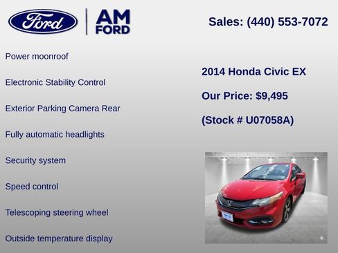 Used 2014 Honda Civic EX image 12