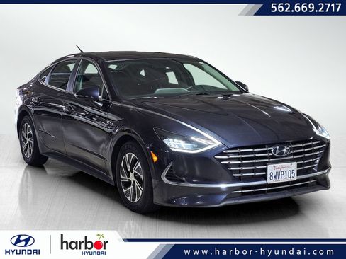 Used 2021 Hyundai Sonata Blue FWD image 1