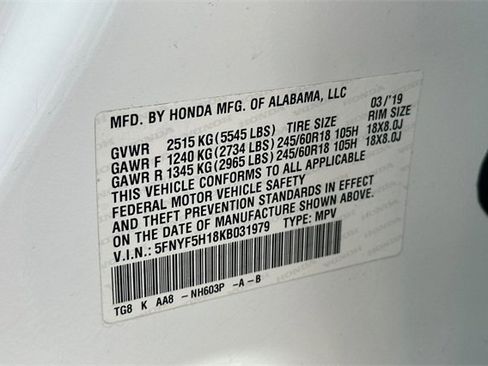 Used 2019 Honda Pilot LX image 32