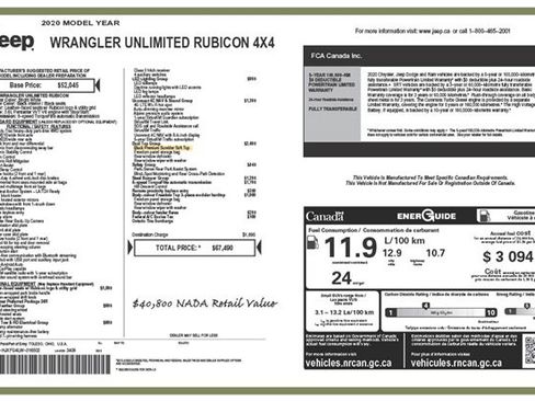 Used 2020 Jeep Wrangler Unlimited Rubicon w/ Dual Top Group image 2